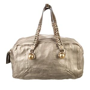 Chloe Metallic Leather Shoulder Handbag